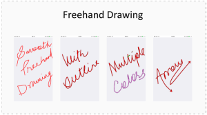Smooth Freehand Drawing with Arrow in iOS
