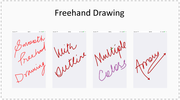 Smooth Freehand Drawing with Arrow in iOS